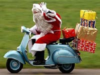 Pap Noel en moto